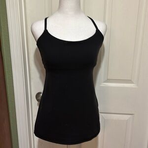 Lululemon Women’s Tank Top Shelf Bra Black Size 6 (Small) Gently Worn